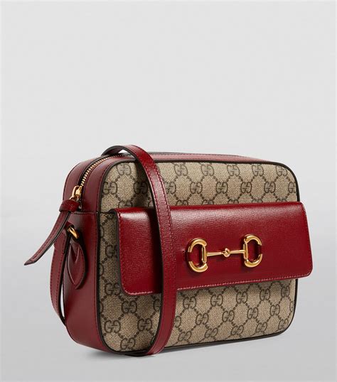 White Leather Gucci 1955 Horsebit Shoulder Bag 